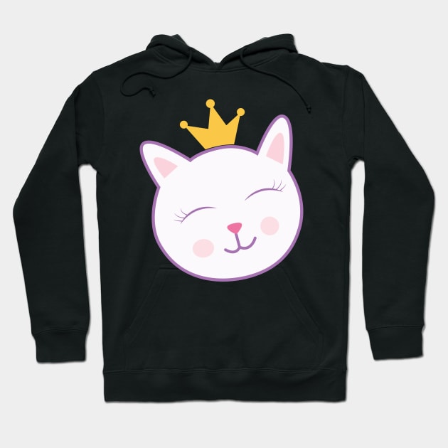 Laughing cute cat Hoodie by sj_arts